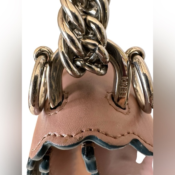 235 Preloved Fendi Vitello Liberty Scalloped Studded Small Kani - Picture 9 of 13